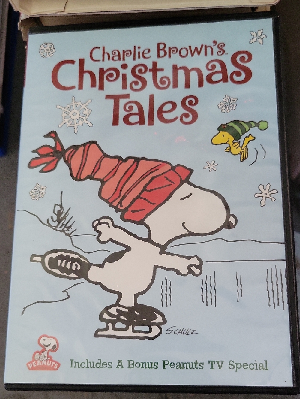 Charlie Brown's Christmas Tales DVD — red, blue, white